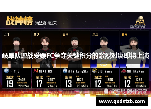岐阜队迎战爱媛FC争夺关键积分的激烈对决即将上演